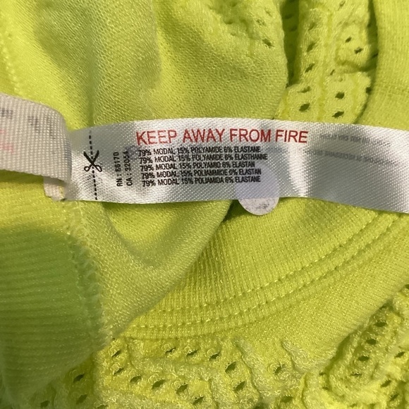 Free People FP Movement Free Throw Textured Muscle Tank Size XS/S Yellow - Picture 7 of 7